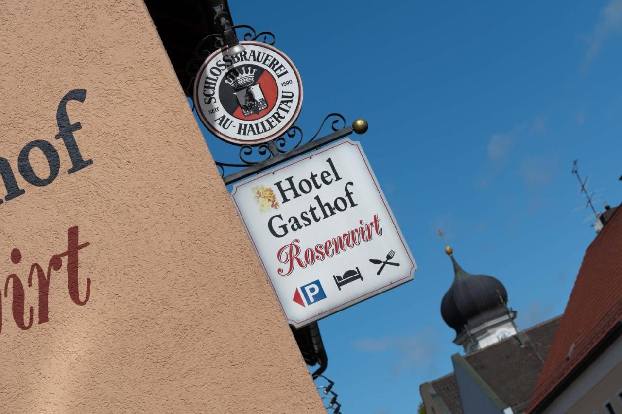 Hotel Gasthof Rosenwirt Au in der Hallertau Exteriör bild